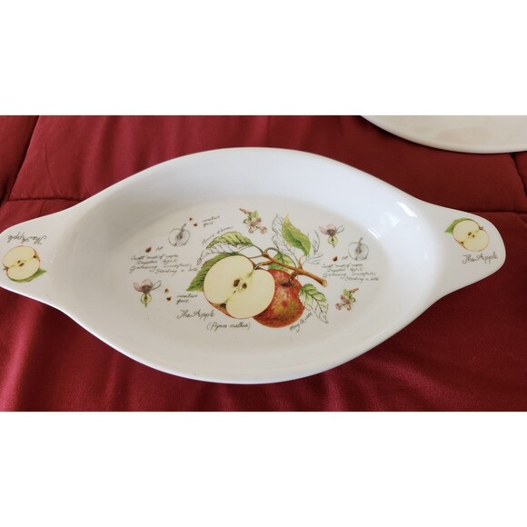 Kent Pottery Apple Oval Baking Dishes Set of 3 Fruit Collection Vintage Home Art - Picture 12 of 16